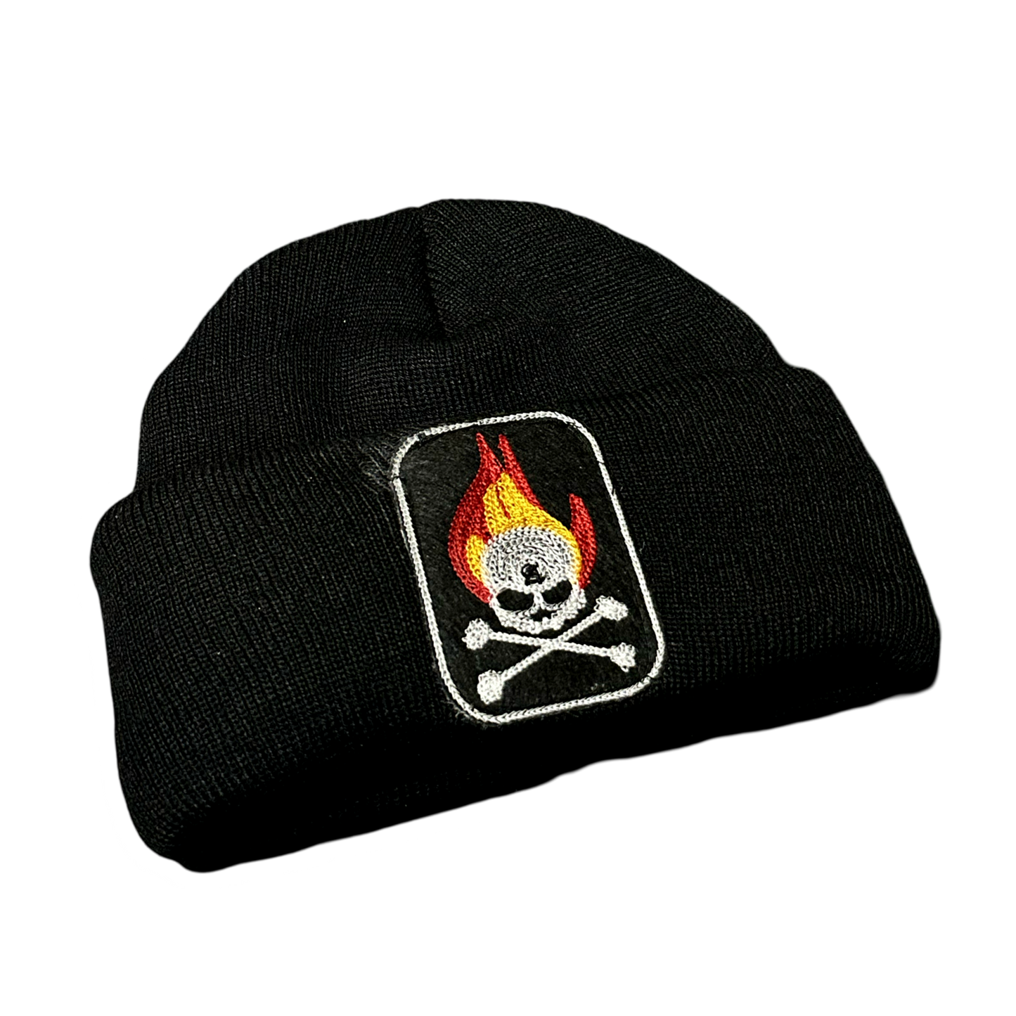 Alcmy Jumbo Crossbone Patch Beanie