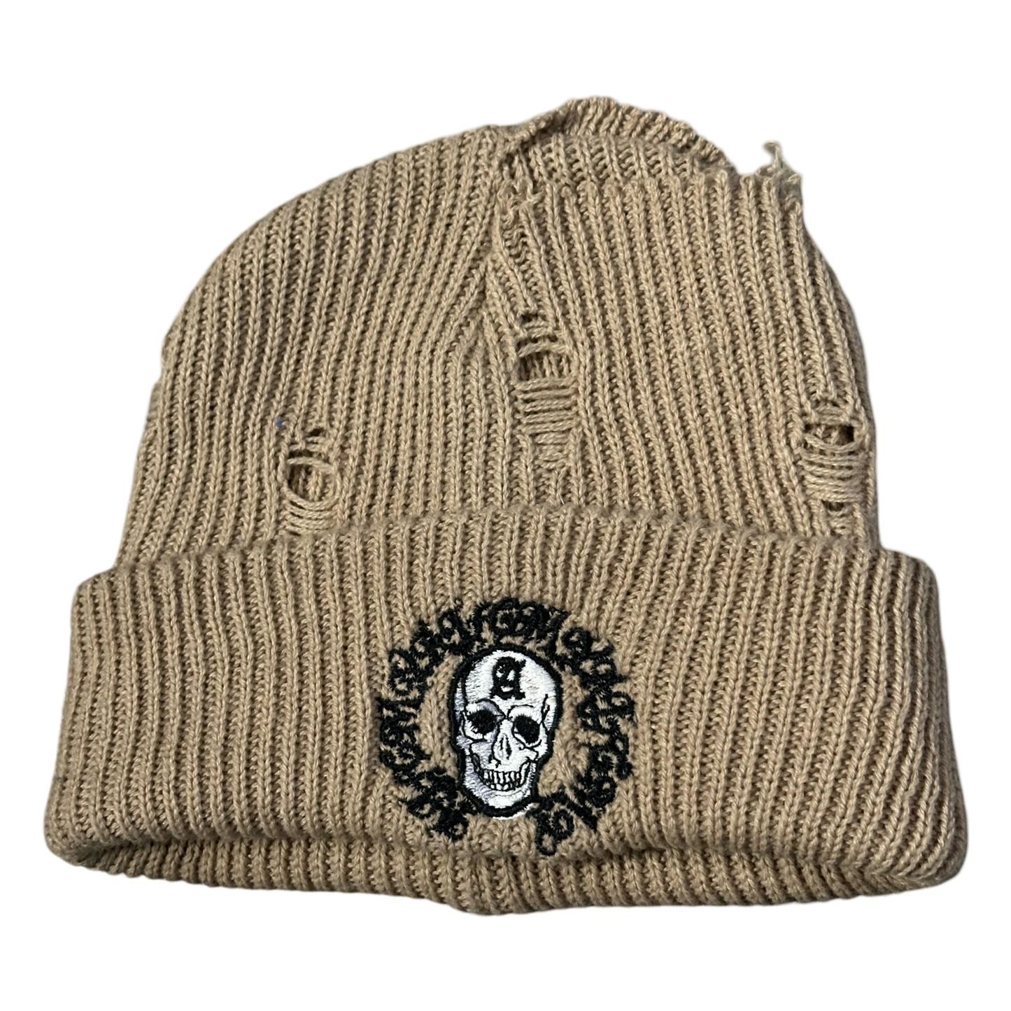 Alcmy Crest Distressed Beanie